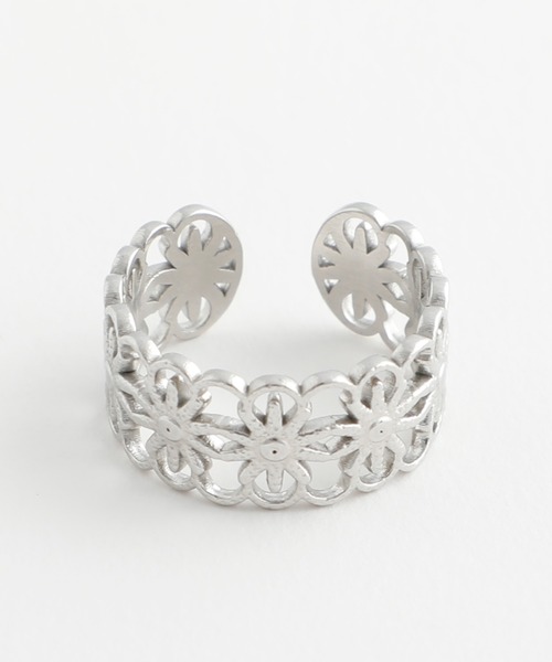 JewCas（ジュアキャス）の「【金属アレルギー対応ノットアレプラス】２WAY　Flora Loopリング/イヤカフ[NOP0121]（リング・レディース・ゴールド/シルバー・FREE）」の8枚目の写真