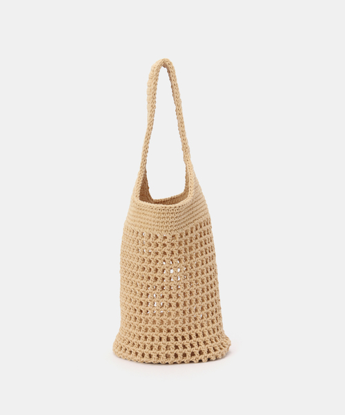 Noble（ノーブル）の「EENK/インク Crochet Shoulder Bag（かごバッグ・レディース・ベージュ/レッド・SMALL）」の11枚目の写真