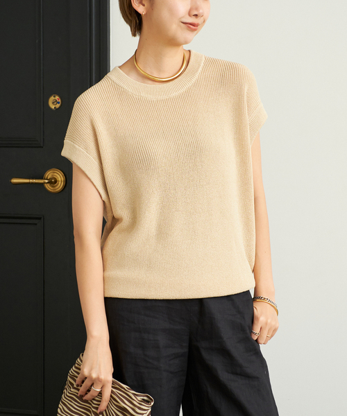 plage（プラージュ）の「Washable Washi Mix ニット（ニット