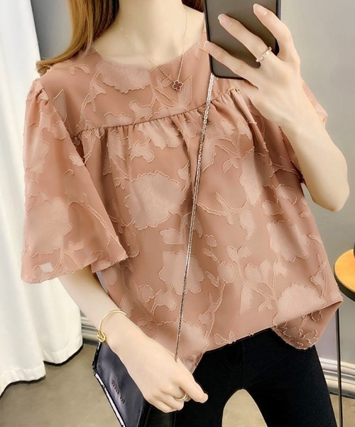 Beststore(ベストストア)の「シフォンブラウス フレア袖 ゆったり(シャツ/ブラウス・レディース・ホワイト/モカ/ブラック・FREE)」の22枚目の写真