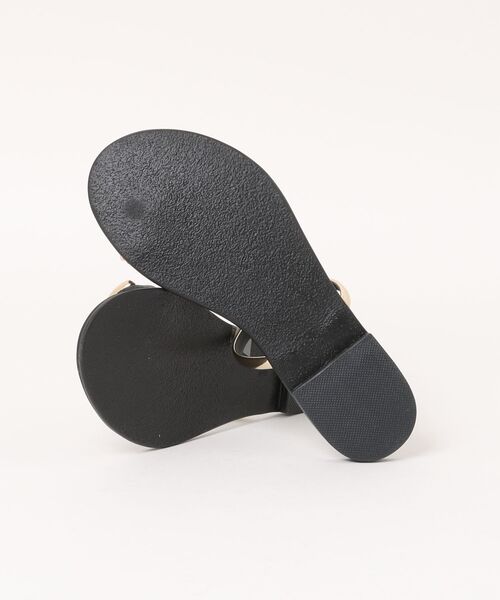 NICOLAS LAINAS(ニコラスライナス)の「【NICOLAS LAINAS】フラット ライントングサンダル(サンダル・レディース・ブラック×ゴールド/ブラック・36/37/38)」の4枚目の写真