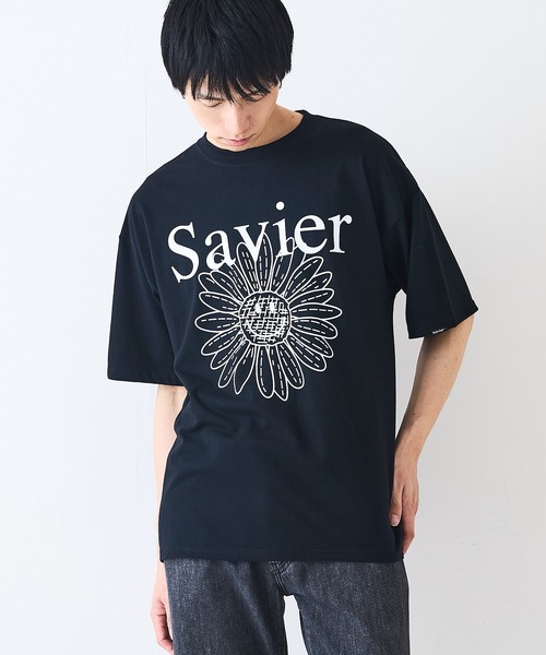 SAVIER(サビアー)の「【SAVIER/サビアー】×【SMILEY FACE/スマイリーフェイス】コラボ フラワープリント Tシャツ オーバーサイズ(Tシャツ/カットソー・メンズ・ホワイト/ブラック・MEDIUM/LARGE)」の18枚目の写真