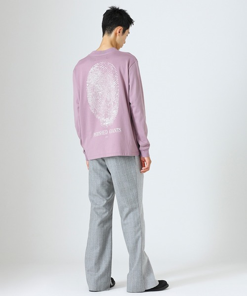 DIET BUTCHER（ダイエットブッチャー）の「DIET BUTCHER/ダイエットブッチャー long sleeve T-shirt (finger) 長袖Tシャツ（Tシャツ/カットソー・メンズ・オレンジ系その他/ホワイト・3/2/1）」の12枚目の写真