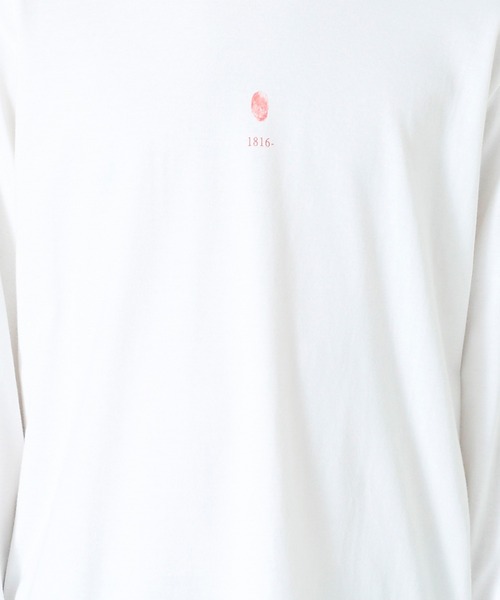 DIET BUTCHER（ダイエットブッチャー）の「DIET BUTCHER/ダイエットブッチャー long sleeve T-shirt (finger) 長袖Tシャツ（Tシャツ/カットソー・メンズ・オレンジ系その他/ホワイト・3/2/1）」の3枚目の写真