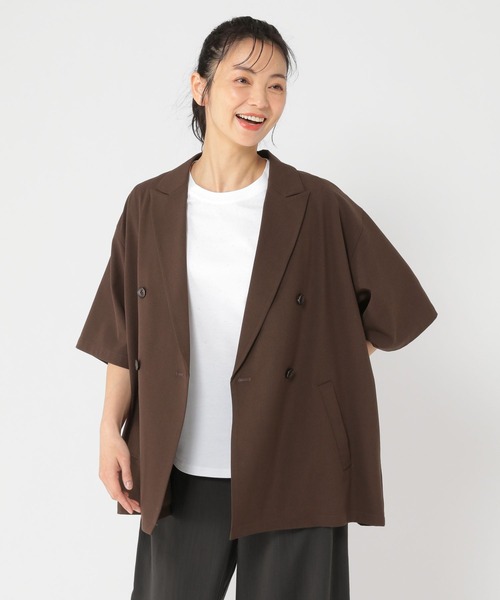 セール】《ウタオ》半袖サマージャケット（テーラードジャケット