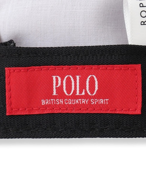 POLO BCS(ポロ ビーシーエス)の「【POLO BCS/ポロ ビーシーエス別注】サッカーストライプロゴ刺繍キャップ(キャップ・レディース・キナリ/グレー系その他/ネイビー・FREE)」の14枚目の写真