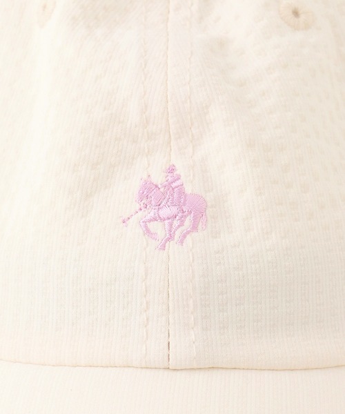 POLO BCS(ポロ ビーシーエス)の「【POLO BCS/ポロ ビーシーエス別注】サッカーストライプロゴ刺繍キャップ(キャップ・レディース・キナリ/グレー系その他/ネイビー・FREE)」の16枚目の写真