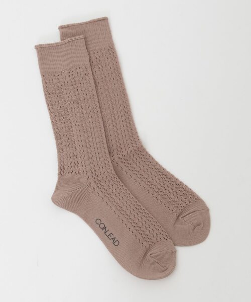 martinique（マルティニーク）の「【CONLEAD /コンリード】Lace Short（一部別注カラー）（ソックス/靴下・レディース・ライトグレー/ネイビー/ベージュ・FREE）」の3枚目の写真