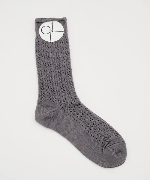 martinique（マルティニーク）の「【CONLEAD /コンリード】Lace Short（一部別注カラー）（ソックス/靴下・レディース・ライトグレー/ネイビー/ベージュ・FREE）」の2枚目の写真