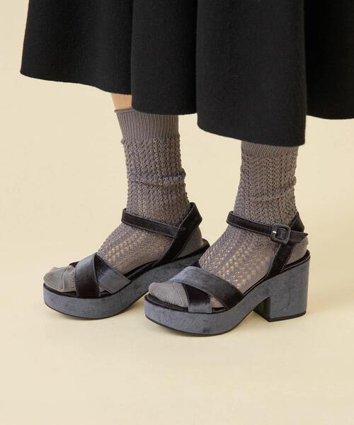 martinique（マルティニーク）の「【CONLEAD /コンリード】Lace Short（一部別注カラー）（ソックス/靴下・レディース・ライトグレー/ネイビー/ベージュ・FREE）」の7枚目の写真