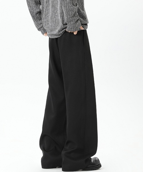 限定値下げ⭐︎【即完品】大人気！メゾンドドルチェ luxs pants black セール】タックワイドスラックス（スラックス）｜SHEPP（シープ