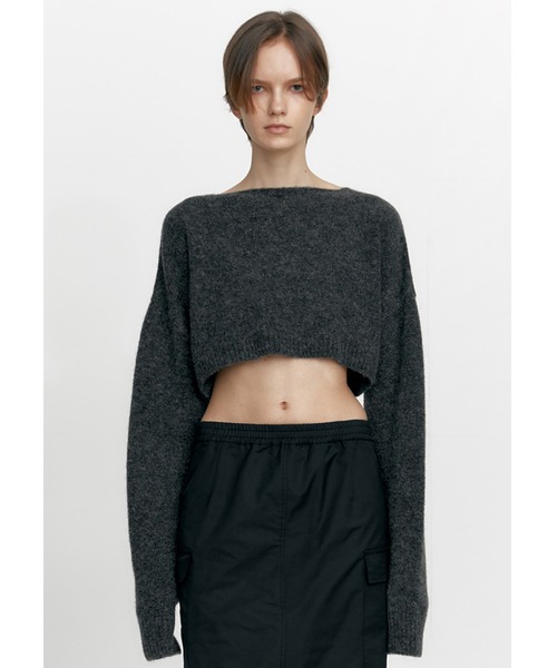 ニット セーター STUDIOTABLE/スタジオテーブル BOLERO CROPPED KNIT ２way ニット ボレロ ショート丈 セーター レ STUDIOTABLE/スタジオテーブル BOLERO CROPPED KNIT 2way