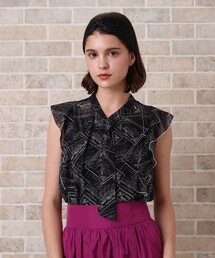 ANAYI | チケットプリントボウタイ ブラウス(シャツ/ブラウス)