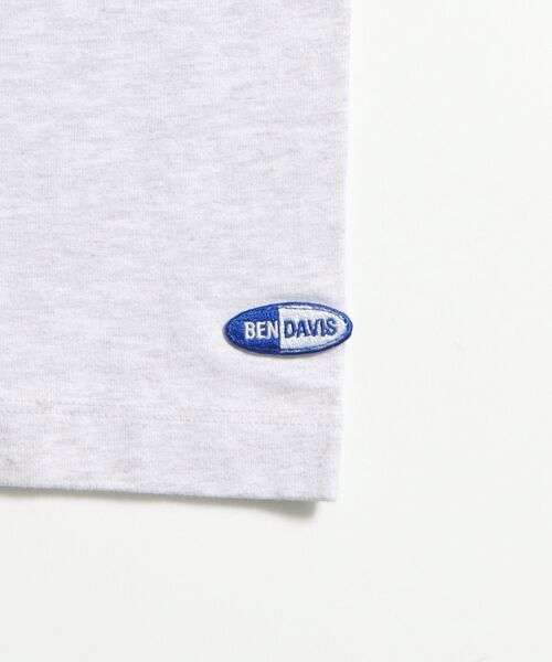BEN DAVIS/WHITE LABEL（ベンデイビス ホワイトラベル）の「【BEN DAVIS（ベンデイビス）】WASHOUT PRINT RINGER TEE / Tシャツ 半袖 クルーネック オーバーサイズ リンガー 刺繍（Tシャツ/カットソー・メンズ・オフホワイト/アッシュグレー/ホワイト・MEDIUM/LARGE/X-LARGE）」の14枚目の写真