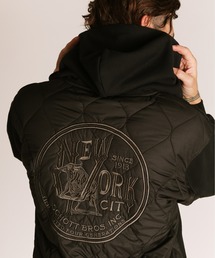 schott(Vbg)Schott/Vbg/QUILTED COMBI. ZIP HOODED/LeBO Rr Wbvp[J[(p[J[)