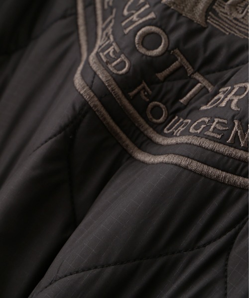 schott(ショット)の「Schott/ショット/QUILTED COMBI. ZIP HOODED/キルティング コンビ ジップパーカー(パーカー・メンズ・オートミール/ブラック/ブルーグレー・M/L/XL/2XL)」の21枚目の写真