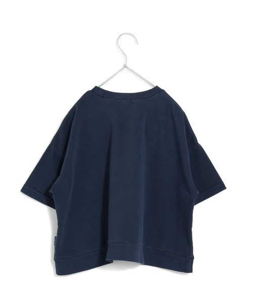MAKE YOUR DAY(メイクユアデイ)の「製品染めミニ裏毛7分袖Tシャツ■80~140cm(Tシャツ/カットソー・キッズ・ネイビー/パープル/グリーン・140/80/110/90/120/100/130)」の6枚目の写真