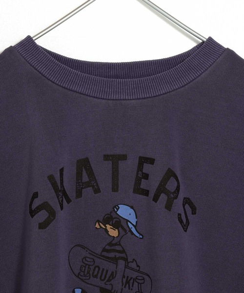 MAKE YOUR DAY(メイクユアデイ)の「製品染めミニ裏毛7分袖Tシャツ■80~140cm(Tシャツ/カットソー・キッズ・ネイビー/パープル/グリーン・140/80/110/90/120/100/130)」の14枚目の写真
