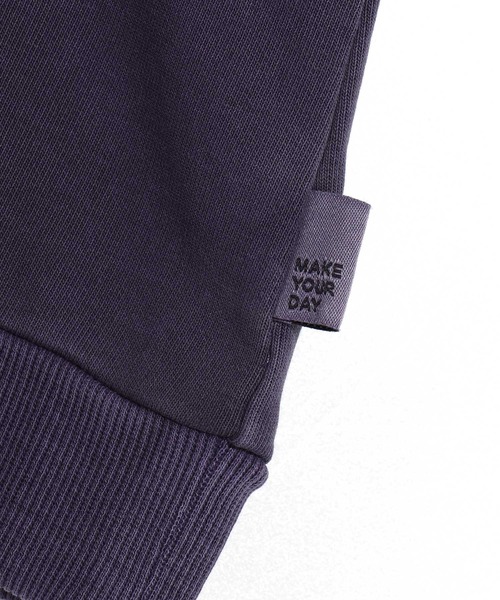 MAKE YOUR DAY(メイクユアデイ)の「製品染めミニ裏毛7分袖Tシャツ■80~140cm(Tシャツ/カットソー・キッズ・ネイビー/パープル/グリーン・140/80/110/90/120/100/130)」の18枚目の写真