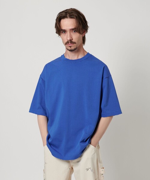 BEAUTY&YOUTH UNITED ARROWS（ビューティーアンドユースユナイテッドアローズ）の「クラッシュ Tシャツ（Tシャツ/カットソー・メンズ・ホワイト/ブラック/コバルトブルー・XL/S/L/M）」の9枚目の写真