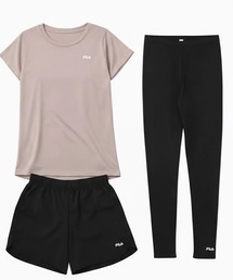 FILA | マルチウェイ セットアップ 3点セット (ラッシュガード / フィットネスフェア)(ラッシュガード)