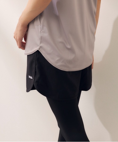 FILA（フィラ）の「マルチウェイ セットアップ 3点セット (ラッシュガード / フィットネスフェア)（ラッシュガード・レディース・ホワイト系/ダークパープル/ミント/ベージュ/グレー系/ブラック×ピンク・SMALL/MEDIUM/X-LARGE/LARGE/XXXX-LARGE/XXX-LARGE/XX-LARGE）」の11枚目の写真