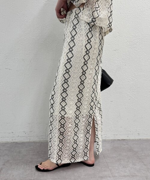8YARDS ラウンジスカート 2G ホワイト 8YARDS / Flared Skirt