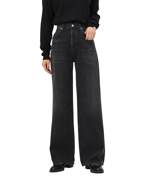 Citizens of humanity（シチズンズオブヒューマニティー）の「CITIZENS of HUMANITY / シチズンズ・オブ・ヒューマニティ：ANNINA 30IN PROPHECY：2038B-1193[DEA]（デニムパンツ・レディース・ブラック・26inch/25inch）」の6枚目の写真