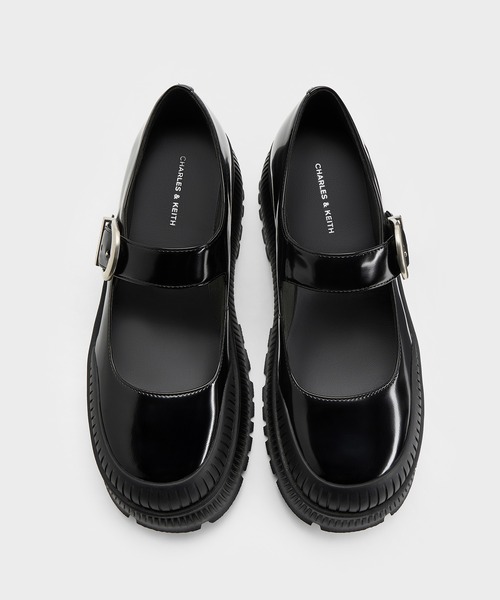 CHARLES & KEITHダラリジッドソールプラットフォームメリージェーン Darra ダラ リジッドソールプラットフォームメリージェーン