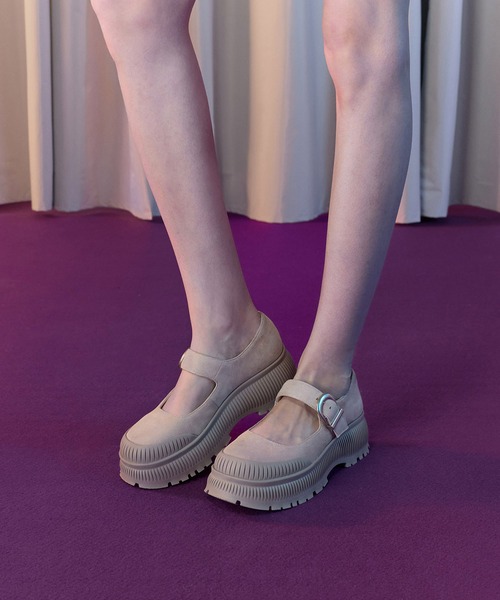 Darra ダラ リジッドソールプラットフォームメリージェーン