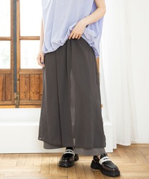 シフォンレイヤードパンツ