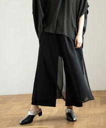 OSMOSIS | シフォンレイヤードパンツ(その他パンツ)