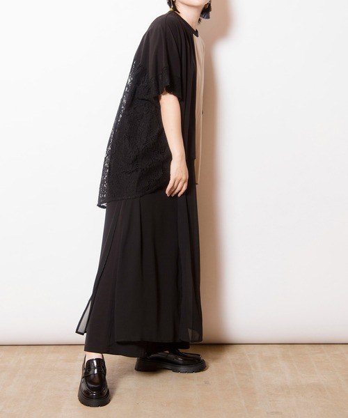 シフォンレイヤードパンツ（その他パンツ）｜OSMOSIS