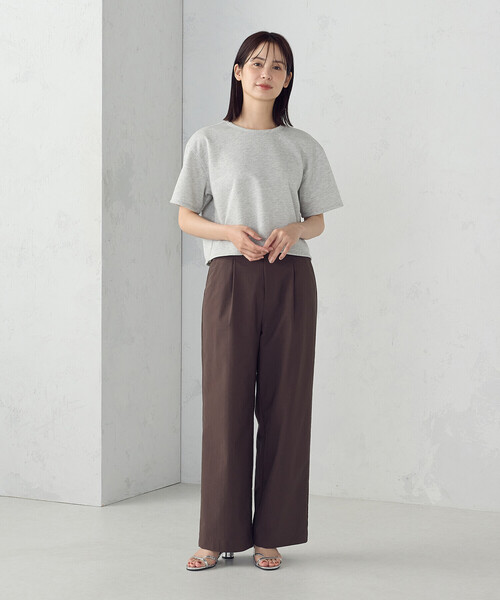 COMME CA ISM（コムサイズム）の「ラメ スウェット Ｔシャツ（Tシャツ/カットソー・レディース・ライトグレー/チャコール・FREE）」の3枚目の写真