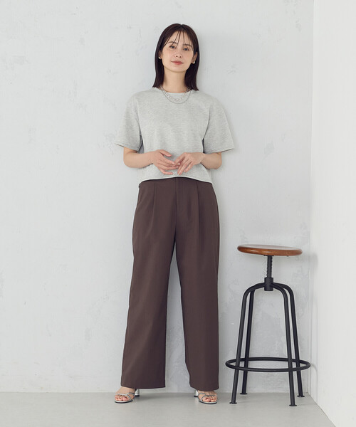COMME CA ISM（コムサイズム）の「ラメ スウェット Ｔシャツ（Tシャツ/カットソー・レディース・ライトグレー/チャコール・FREE）」の4枚目の写真