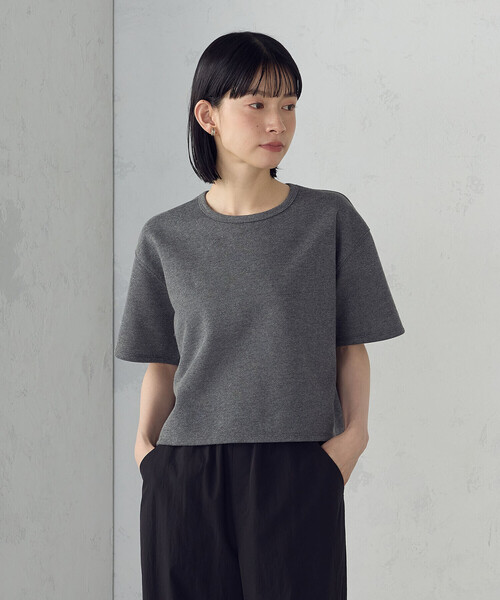 COMME CA ISM（コムサイズム）の「ラメ スウェット Ｔシャツ（Tシャツ/カットソー・レディース・ライトグレー/チャコール・FREE）」の11枚目の写真