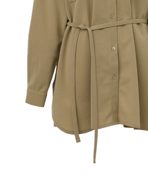 select MOCA Et（セレクトモカエト）の「【Et】Cut-out Georgette Blouse Pants Set（セットアップ・レディース・チャコール/ベージュ/ブラウン・LARGE/MEDIUM）」の17枚目の写真