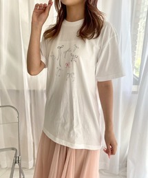 リボン×レッドリボン半袖Tシャツ
