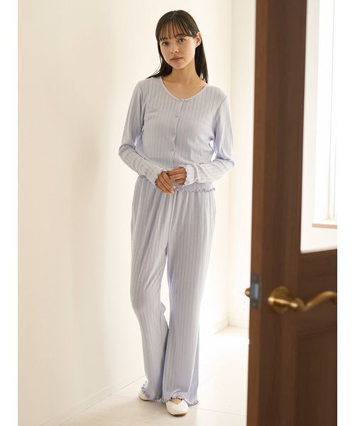 針抜きロングパンツ（ルームウェア/パジャマ）｜gelato pique