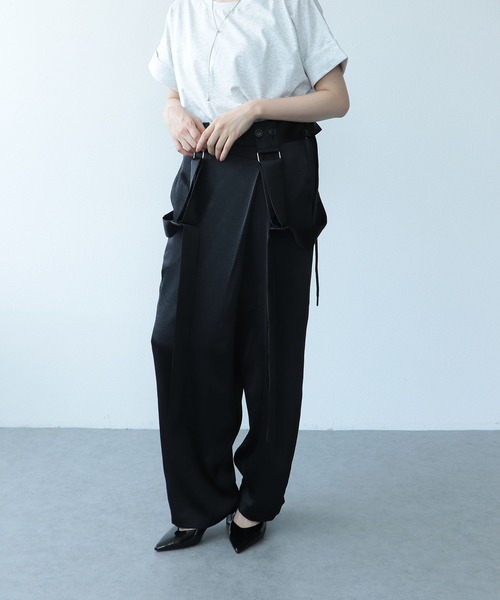 Cepica（セピカ）の「サテン3WAYサロペット（サロペット/オーバーオール・レディース・ブラック・FREE）」の6枚目の写真