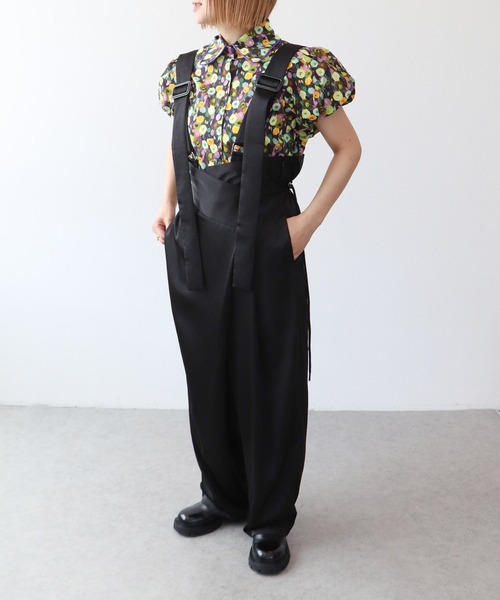 Cepica（セピカ）の「サテン3WAYサロペット（サロペット/オーバーオール・レディース・ブラック・FREE）」の8枚目の写真