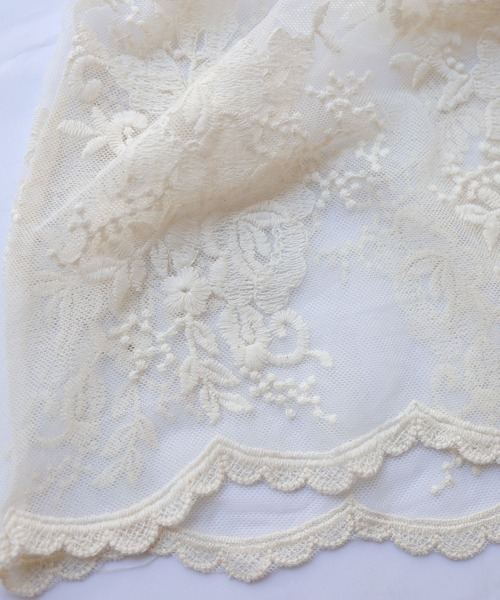 Crisp（クリスプ）の「Vネックチュールレースワンピース（ワンピース・レディース・ブラック/ナチュラル・FREE）」の20枚目の写真