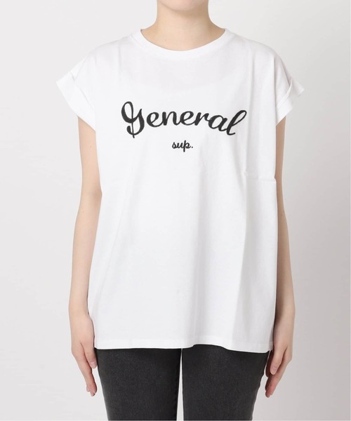 JOURNAL STANDARD relume(ジャーナルスタンダード レリューム)の「《追加2》刺繍ロゴフレンチTEE(Tシャツ/カットソー・レディース・ホワイト×ホワイト・FREE)」の10枚目の写真