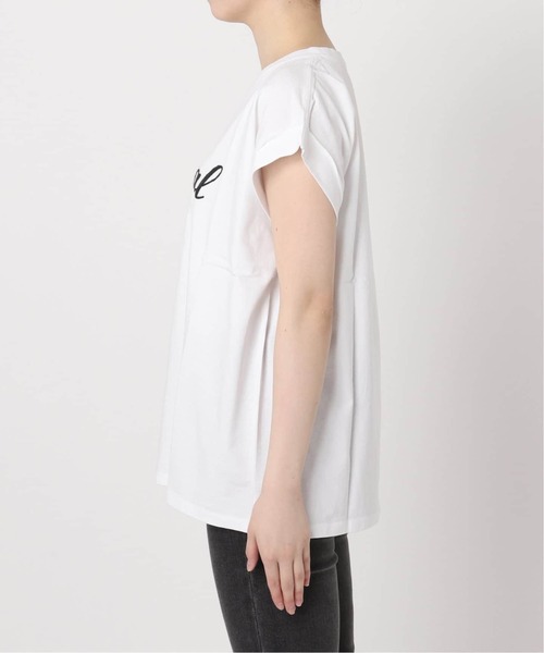 JOURNAL STANDARD relume(ジャーナルスタンダード レリューム)の「《追加2》刺繍ロゴフレンチTEE(Tシャツ/カットソー・レディース・ホワイト×ホワイト・FREE)」の11枚目の写真