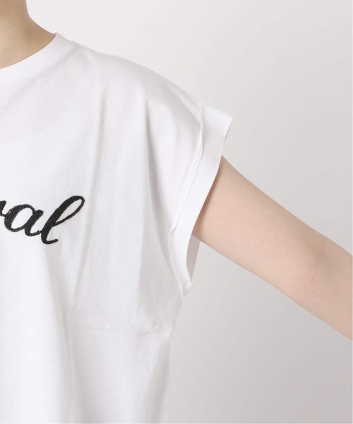 JOURNAL STANDARD relume(ジャーナルスタンダード レリューム)の「《追加2》刺繍ロゴフレンチTEE(Tシャツ/カットソー・レディース・ホワイト×ホワイト・FREE)」の15枚目の写真