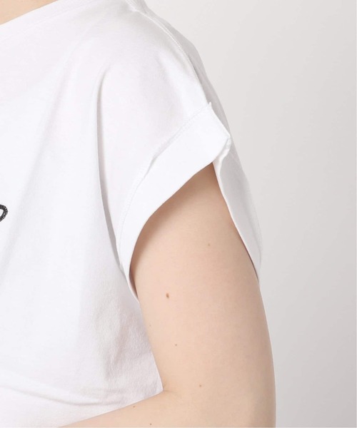 JOURNAL STANDARD relume(ジャーナルスタンダード レリューム)の「《追加2》刺繍ロゴフレンチTEE(Tシャツ/カットソー・レディース・ホワイト×ホワイト・FREE)」の16枚目の写真