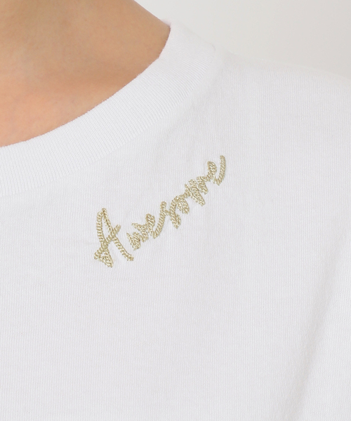 JOURNAL STANDARD relume(ジャーナルスタンダード レリューム)の「《追加2》刺繍ロゴフレンチTEE(Tシャツ/カットソー・レディース・ホワイト×ホワイト・FREE)」の20枚目の写真