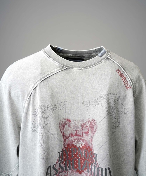 メゾンスペシャル HYPNOSE Bear Tシャツ グレー 即完売品 MAISON SPECIAL tシャツ 「UNISEX」「Hypnose Association for