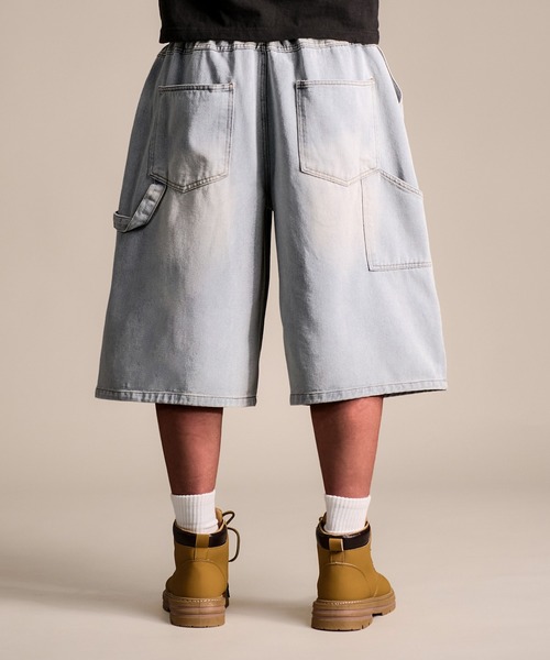 CALIFORNIA OUTFITTERS(カリフォルニア アウトフィッターズ)の「7A6 ワイドデニムハーフパンツ イージーパンツ バミューダパンツ 854(デニムパンツ・メンズ・ブルー系その他/ブルー/ライトブルー・L/M)」の7枚目の写真