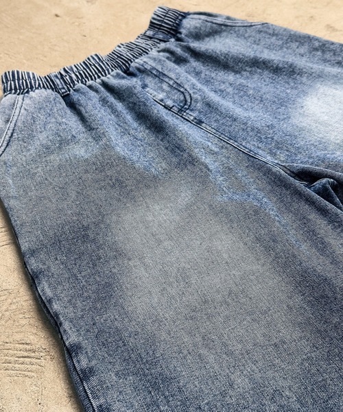 CALIFORNIA OUTFITTERS(カリフォルニア アウトフィッターズ)の「7A6 ワイドデニムハーフパンツ イージーパンツ バミューダパンツ 854(デニムパンツ・メンズ・ブルー系その他/ブルー/ライトブルー・L/M)」の21枚目の写真